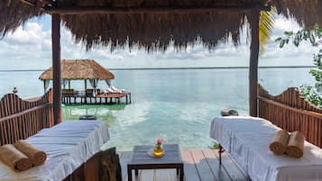 Salas de tratamiento para parejas, masajes de tejido profundo y masajes