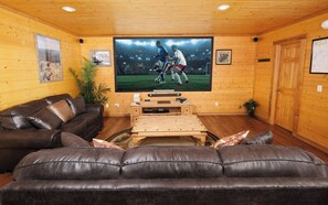 TV, fireplace, video games, DVD player - Hiker's Hideaway | King Suites, Theater Room, & Air Hockey (Sevierville)