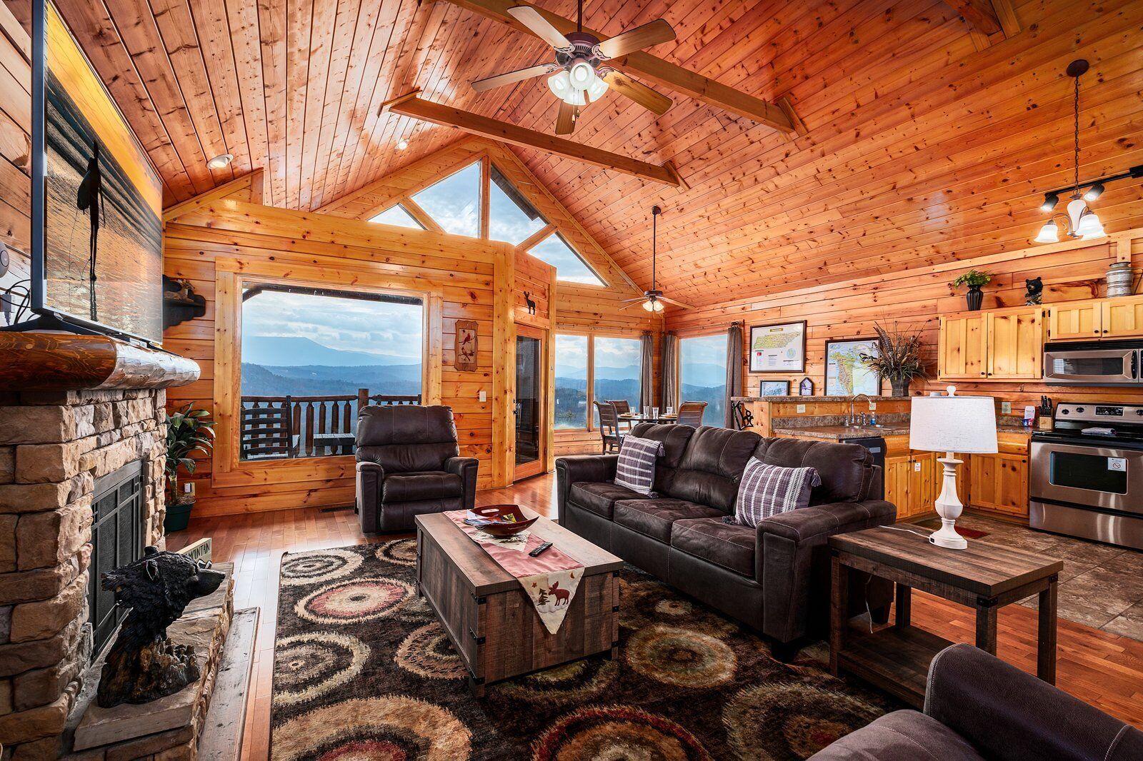 TV, fireplace, DVD player