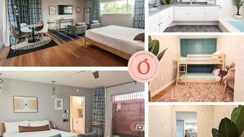 4 habitaciones, tabla de planchar con plancha, wifi y ropa de cama