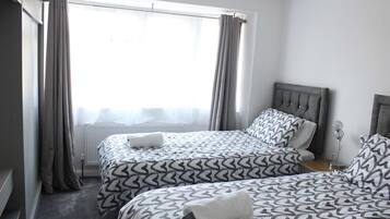 2 bedrooms, iron/ironing board, travel crib, WiFi