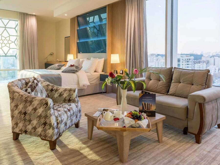 Egyptian cotton sheets, premium bedding, memory foam beds, in-room safe