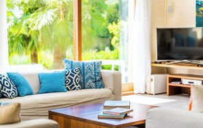 Télévision, lecteur de DVD, table de tennis de table, chaîne hi-fi