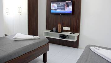 Individually decorated, desk, bed sheets