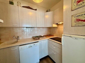 Fridge, oven, dishwasher, toaster
