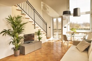 Een flatscreentelevisie