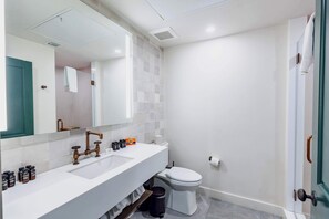 Shower, hair dryer, towels - Green Room at the Grand Maloney (Key West)