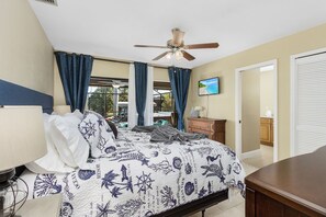 4 habitaciones, tabla de planchar con plancha, cuna de viaje y wifi