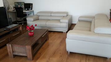 Smart TV, books, stereo