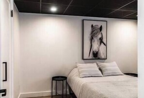 2 bedrooms, iron/ironing board, travel crib, WiFi