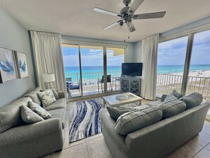 TV, DVD player - 5th Fl Gulf-Front Wrap Balcony~2 Same-Floor Reserved Parking~Beach Chairs Incl. (panama city beach)