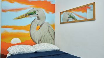 2 bedrooms, desk, travel crib, free WiFi