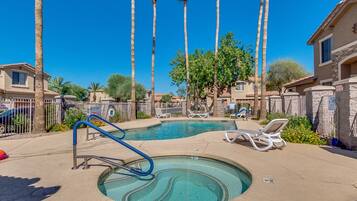 A heated pool