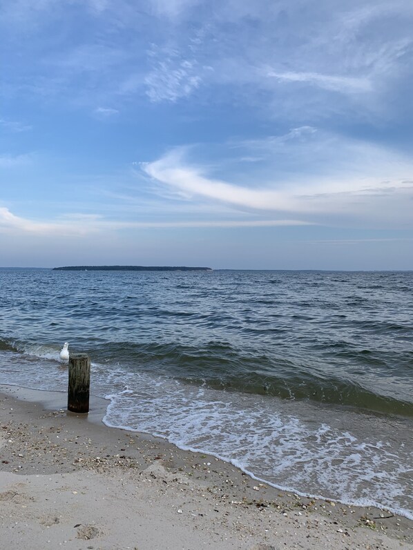 Beach nearby, sun-loungers, beach towels