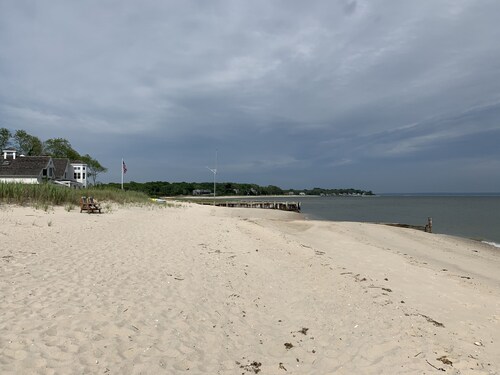 Wine Country Getaway on Private Street & Peconic Bay Neighborhood Beach Access