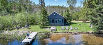Rustic Cabin Steps From The Water On Star Lake