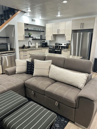 A Cozy Mountain Retreat
with boat parking fun for the whole family.