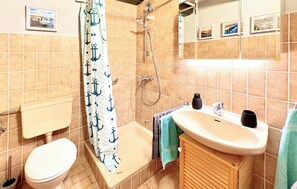 Shower, hair dryer