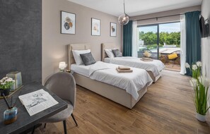 5 Schlafzimmer, Zimmersafe, Reisekinderbett, kostenloses WLAN
