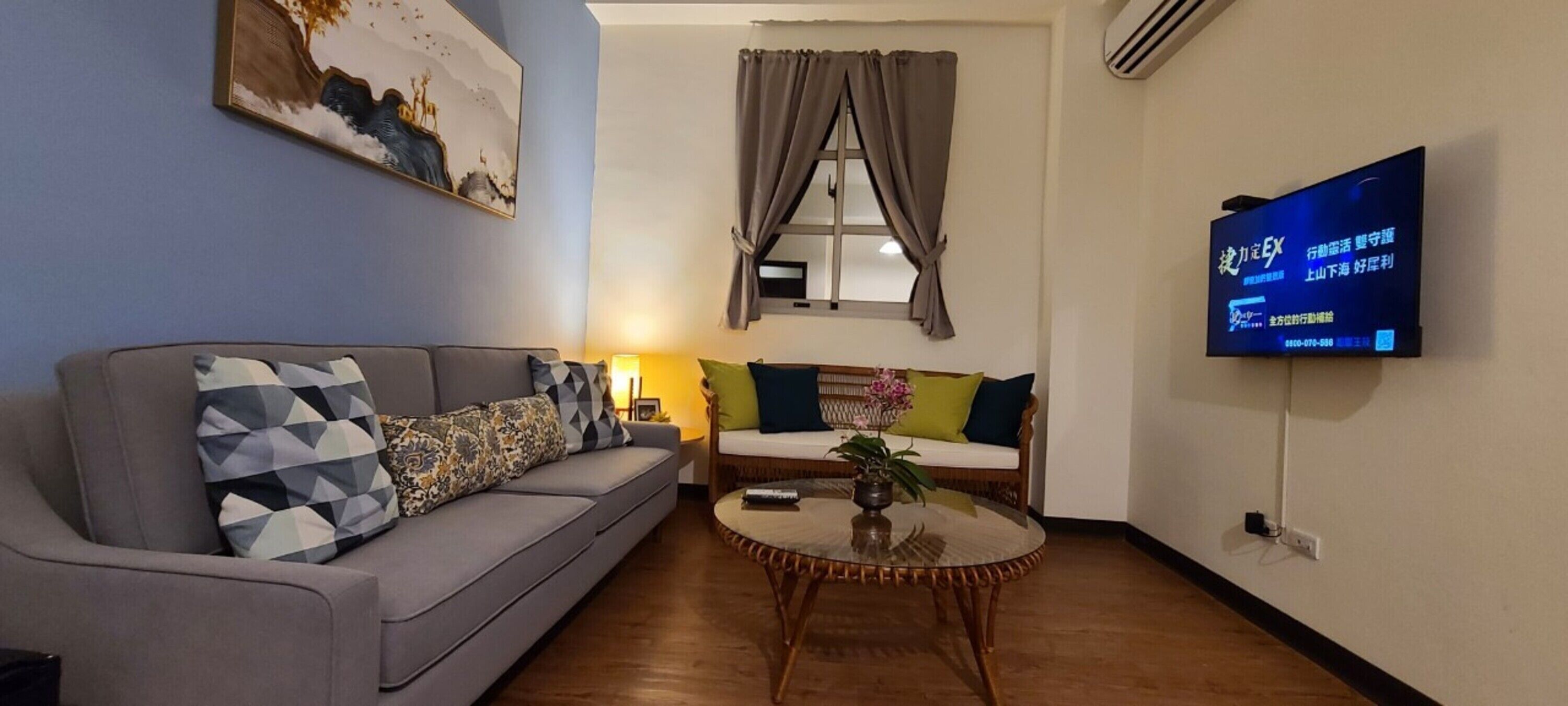 Classic-Suite, 2 Schlafzimmer, Balkon | Wohnbereich