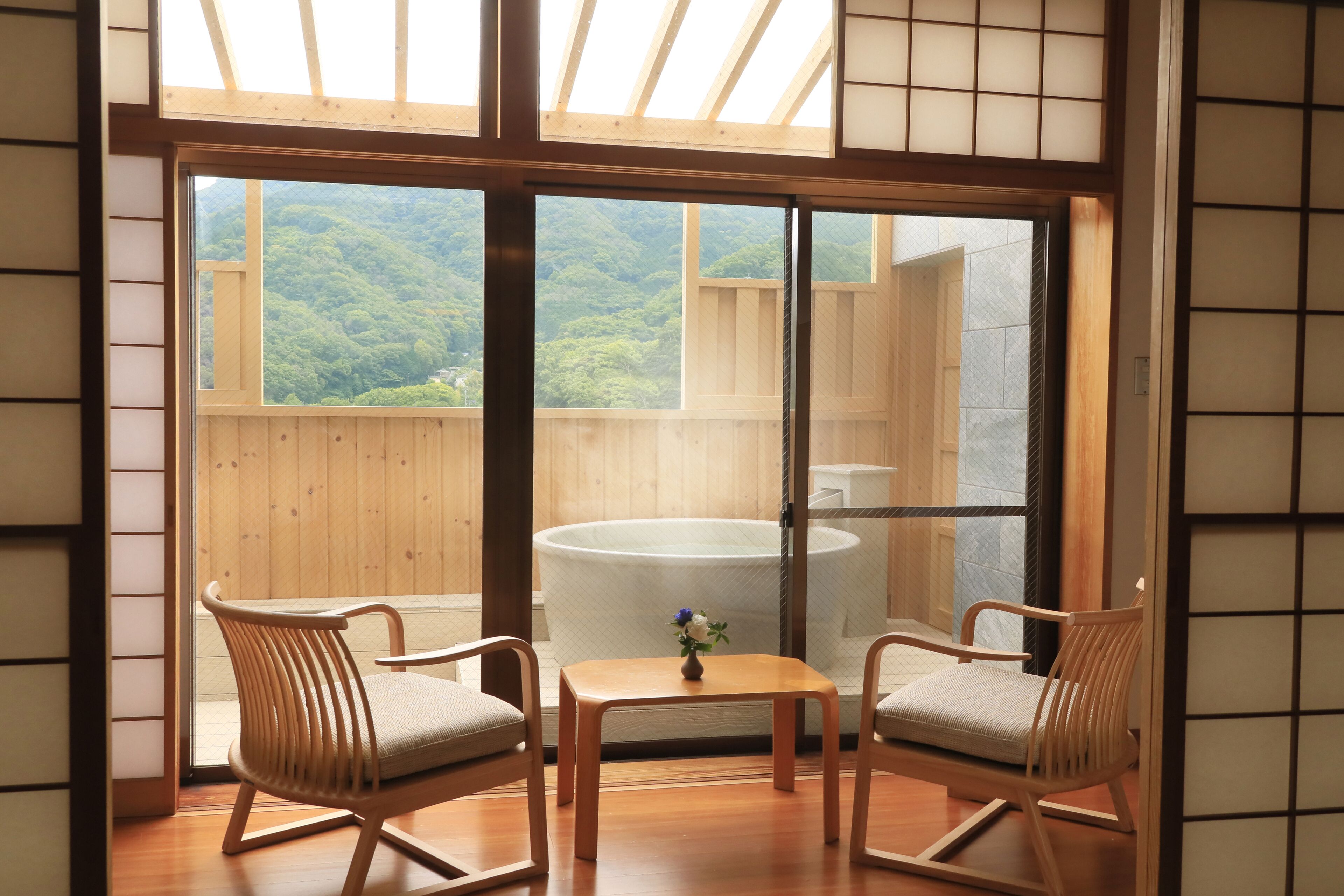 华丽客房, 无烟房 (with Semi-Open-Air Bath) | 免费 WiFi、床单