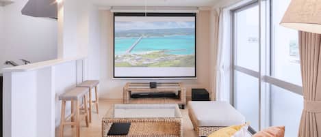 Deluxe Apartment, Non Smoking | Living area | LCD TV