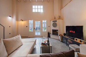Apartment | Living room | 50-inch Smart TV with digital channels, TV - The Autograph Loft Collection near Corfu Town (Corfu)