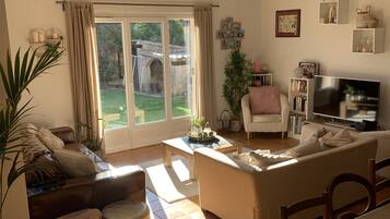 Télévision, cheminée