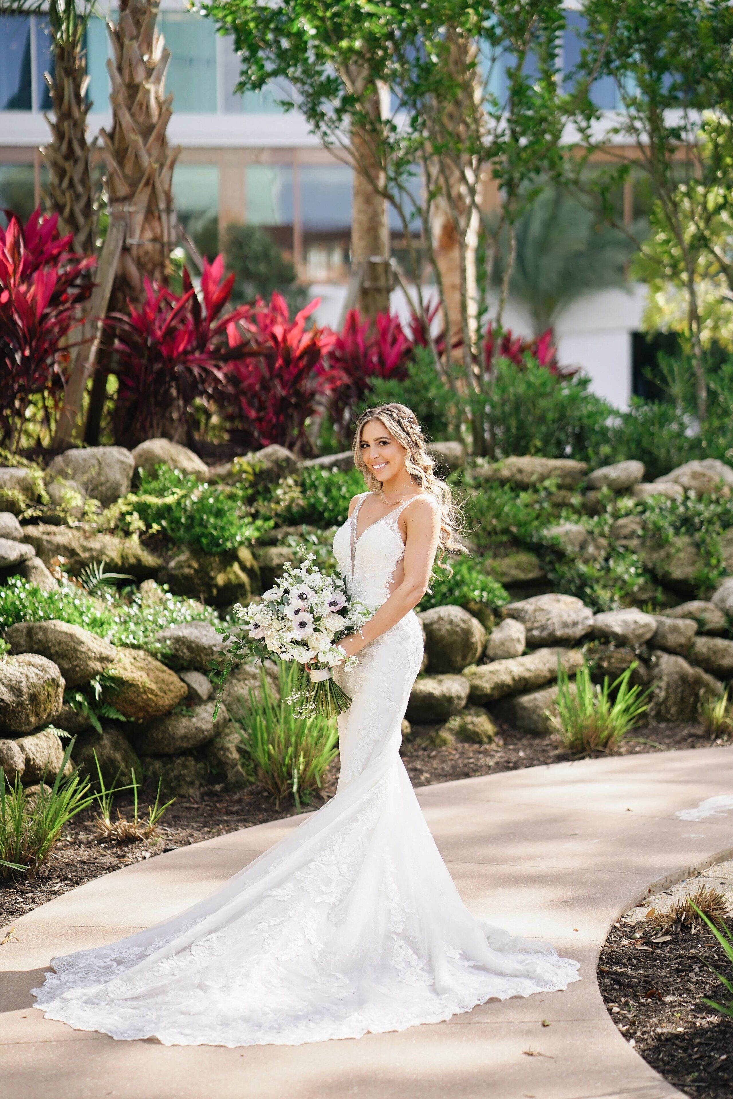 outdoor wedding area