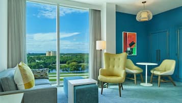 Junior Suite, 1 King Bed with Sofa bed | Living area