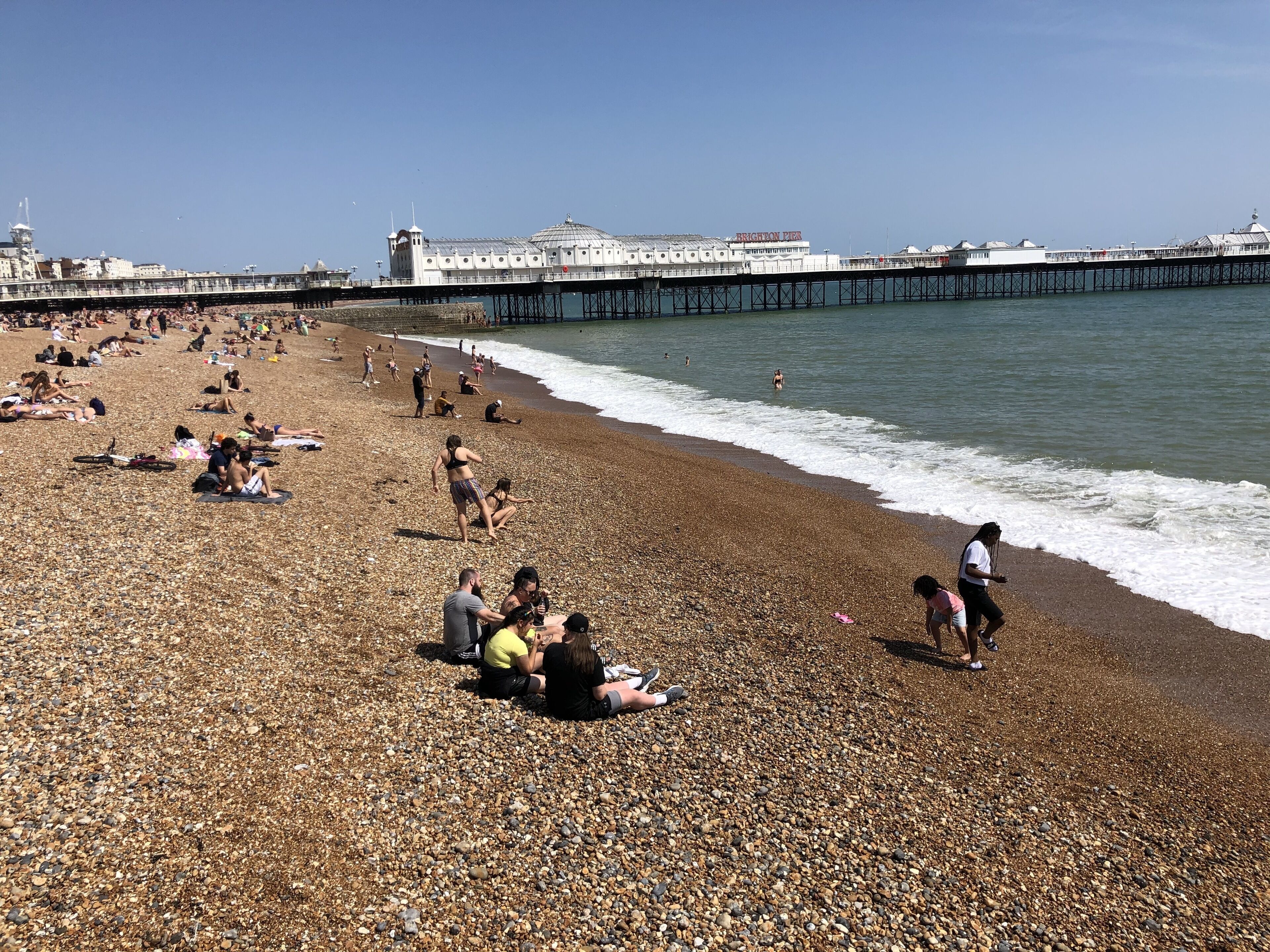 Beach nearby, sun loungers
