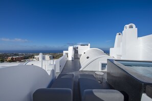 Superior-villa - boblebad - havudsigt | Udsigt fra værelset