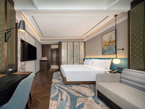 Deluxe Room, 1 King Bed with Sofa bed | Down duvets, memory-foam beds, in-room safe, desk