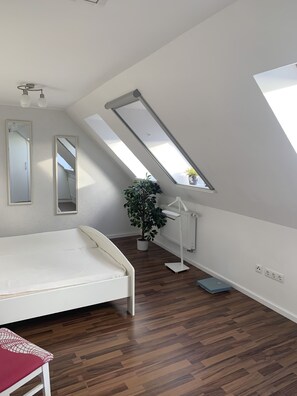 3 slaapkamers, een strijkplank/strijkijzer, reisbedje, gratis wifi