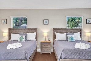 4 bedrooms, iron/ironing board, travel cot, WiFi