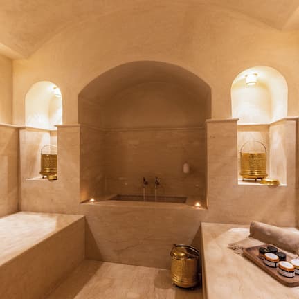 Steam room, Turkish bath, body treatments, aromatherapy