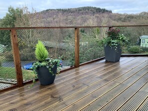 Cabin | Balcony - Clouded Yellow - Beautiful Modern Lodge, Kippford (Dalbeattie)