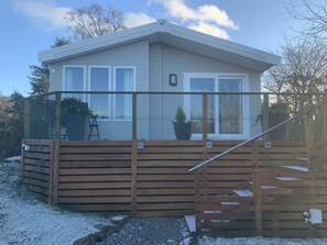 Cabin | Exterior - Clouded Yellow - Beautiful Modern Lodge, Kippford (Dalbeattie)