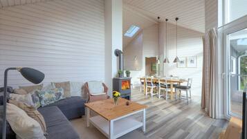 Fernseher, Kamin, DVD-Player
