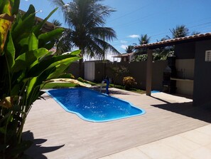 Outdoor pool - Wonderful house with pool in Maceió (petfriendly; @casadasconchasipioca) (AL)