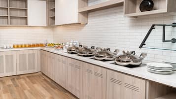 Free daily self-serve breakfast