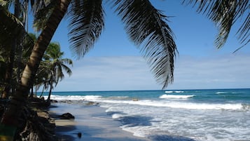 En la playa y toallas de playa