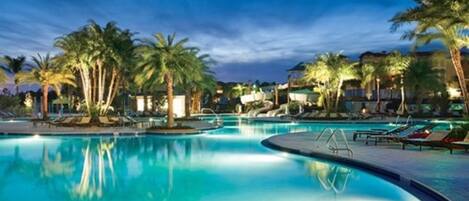 Indoor pool, outdoor pool