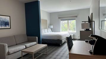 Pillowtop beds, desk, laptop workspace, WiFi