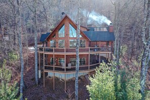Exterior - The Hideaway - Hot tub | Mountain Views | Shuffleboard | Outdoor Fireplace (Blue Ridge)