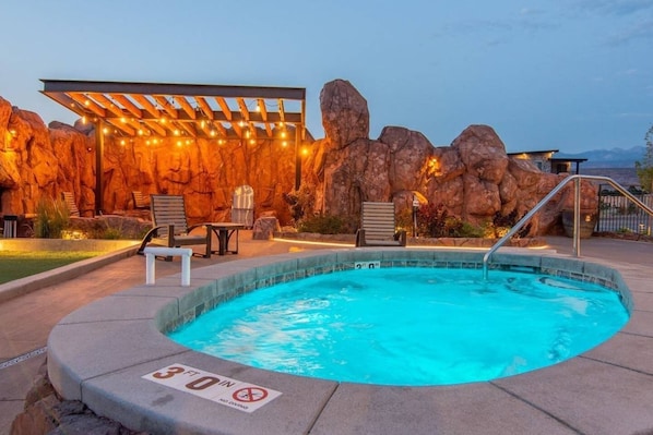 A heated pool