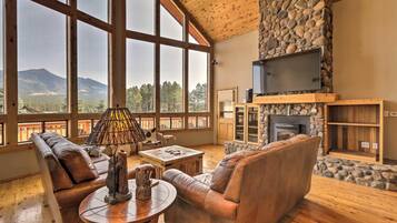 TV connectée, cheminée