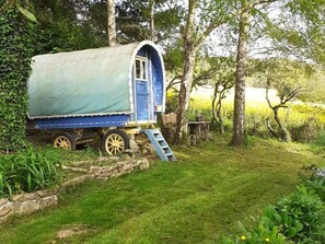 Property grounds - Stunning countryside bow top wagon (Belle-Isle-en-Terre)