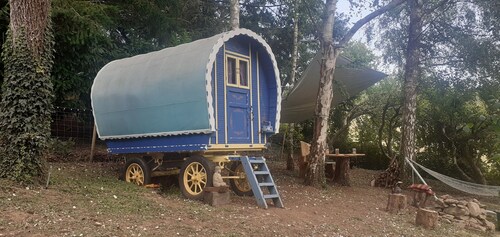 Stunning countryside bow top wagon