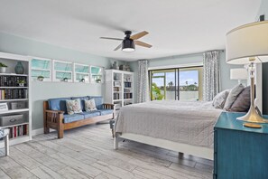 4 bedrooms, desk, iron/ironing board, travel crib